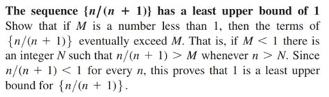 Answered The Sequence {n N 1 } Has A Least… Bartleby