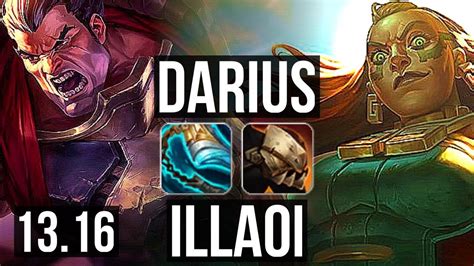 DARIUS Vs ILLAOI TOP 7 Solo Kills 1 2M Mastery 400 Games KR