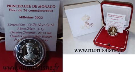 Comm Morative Monaco Euro Todestag Von F Rst