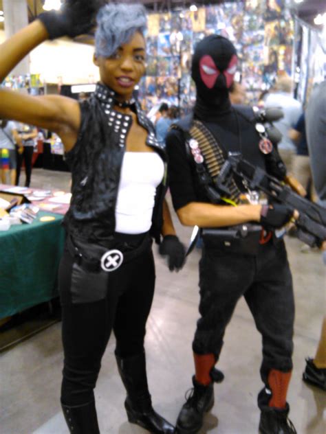 Deadpool And Storm By Deadfish Comics On Deviantart