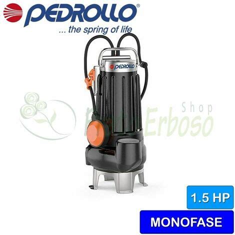 Pedrollo VXC 15 50 Pompe électrique pour eaux usées VORTEX triphasée