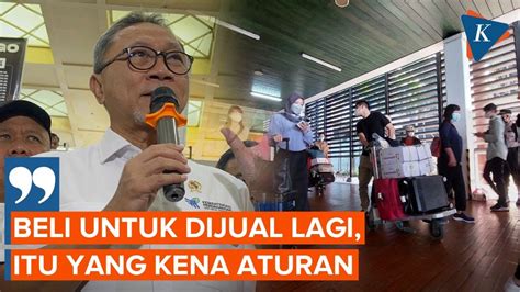 Mendag Sebut Pembatasan Barang Bawaan Dari Luar Negeri Khusus Untuk