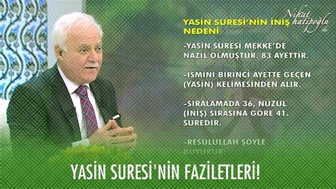 Yasin Suresi nin faziletleri Nihat Hatipoğlu ile Kur an ve Sünnet 23