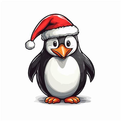 Pinguin F R Weihnachten Und Winter Im Cartoon Stil Premium Vektor