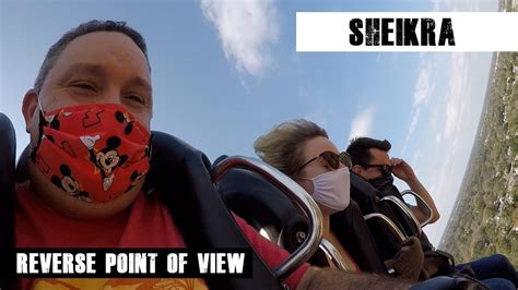 SheiKra Reverse POV Busch Gardens Tampa On Ride SheiKra Roller