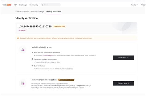 How To Perform Individual Kyc Verification Hashkey Exchange