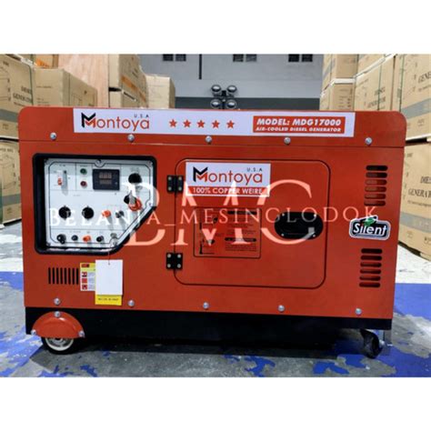 Jual Genset 15 Kva 1 Phase Montoya MDG 17000 USA Technology Jakarta