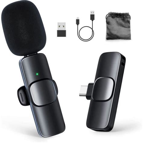 Microphone Cravate Sans Fils MOMAN CP1 A 2 4GHz Micro Wireless