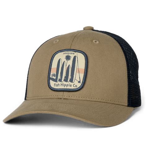 Fishing Trucker Hats, Khaki Hats & Visors – Fish Hippie