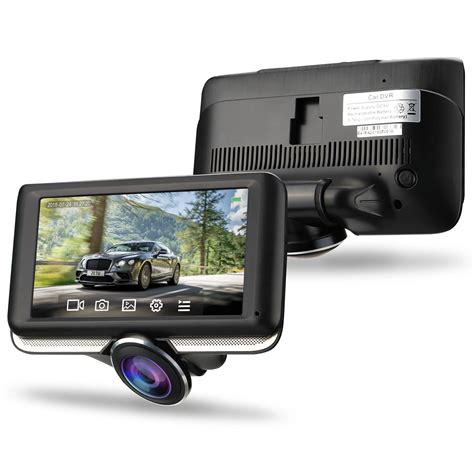 4 5 Inch Ips Touch Screen Car Dvr 360 Degree Panoramic Dual Record Dash