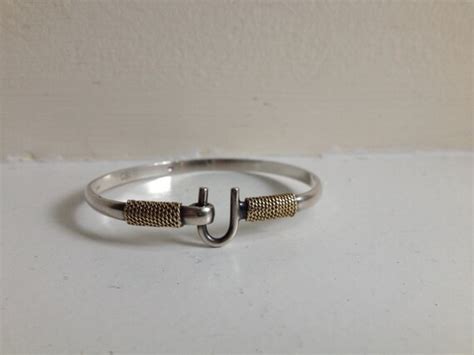 Caribbean U Hook Bangle Bracelet Sterling Silver And By Smreiss