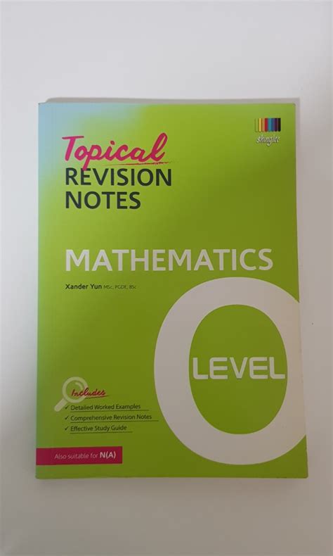 Blessing O Level Topical Revision Notes Mathematics Hobbies Toys