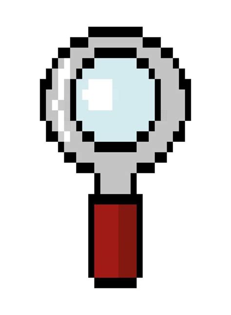 Magnifying Glass Pixel 10964915 Vector Art At Vecteezy