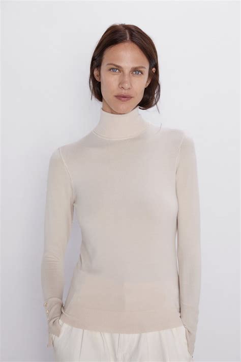 BASIC HIGH NECK SWEATER Basics KNITWEAR WOMAN ZARA United Kingdom