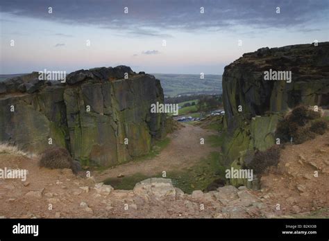 Ilkley Moor at Sunset Stock Photo - Alamy