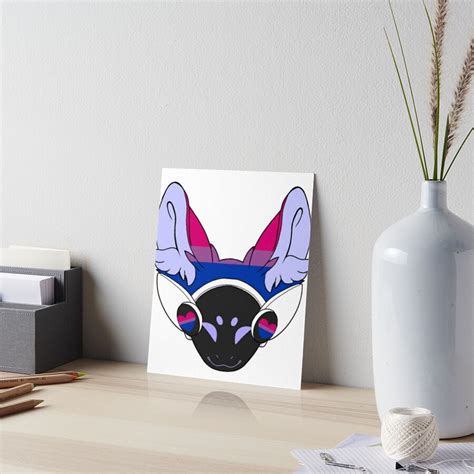 Bisexual Pride Protogen Art Board Print For Sale By Brannonernser Redbubble