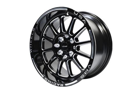 Front Or Rear Black Hawk Drag Race 5 Lug Wheel 15x8 5x1005x1143 20 O