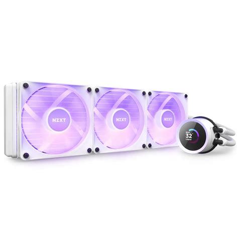 NZXT Kraken 360 White RGB Fans AIO Cooler Falcon Computers