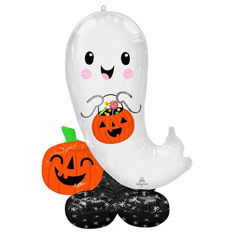 Halloween Ghost Airloonz Air Fill Giant Foil Balloon 134cm 53 In