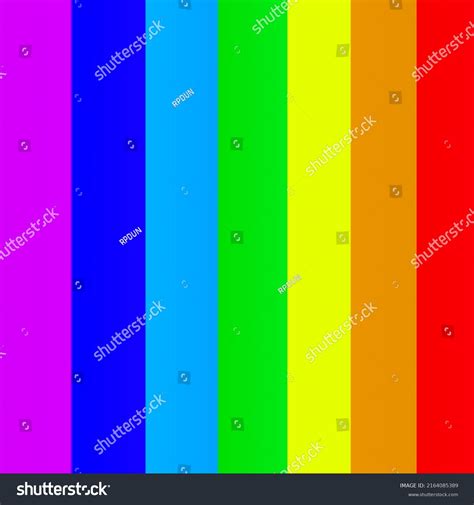 Illustrated Design About Rainbow Color Chart Stock Illustration 2164085389 | Shutterstock