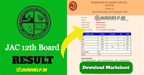 Jac 12th Result 2024 Science Arts And Commerce Result Download Now Direct Link Active Jharhelpin