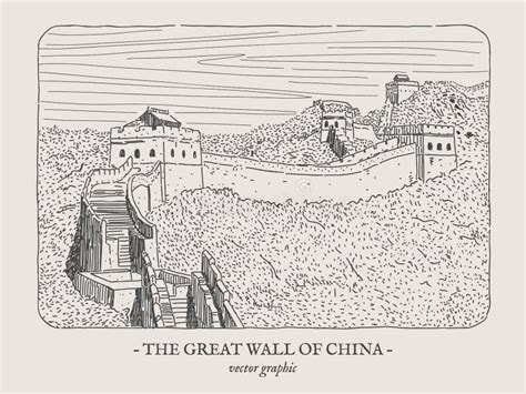 China Great Wall Sketch Stock Illustrations – 286 China Great Wall Sketch Stock Illustrations ...