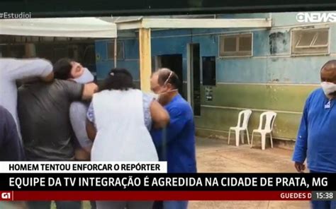 Equipe de reportagem de afiliada da Globo é agredida em Minas Gerais