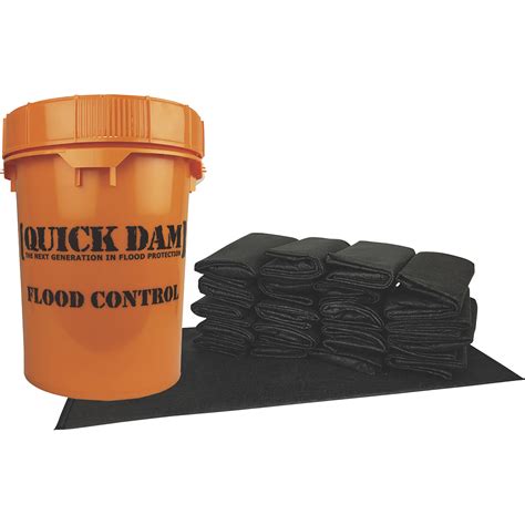 Quick Dam Grab Go Flood Kit Includes 20 Flood Bags And Bucket