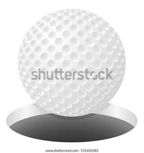 Golf Ball Vector Illustration Isolated On Stock Vector Royalty Free