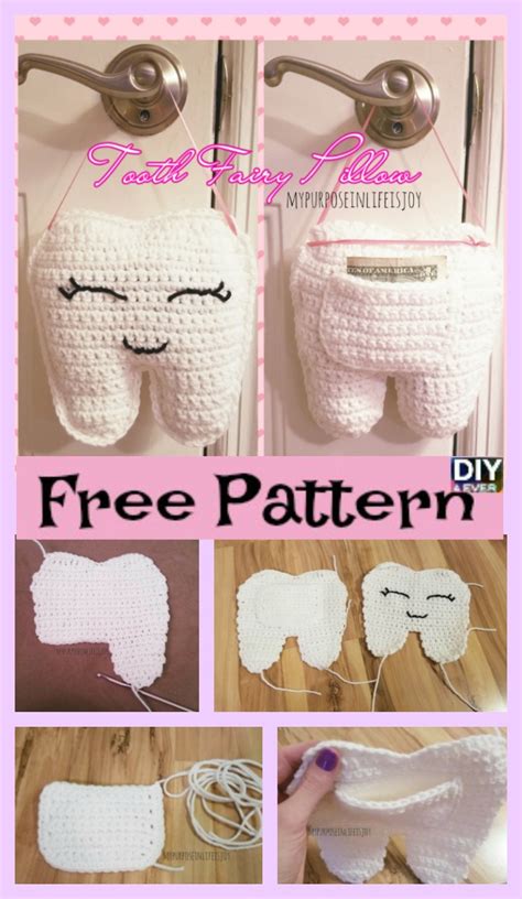 Crochet Tooth Fairy Pillow Free Pattern Diy 4 Ever