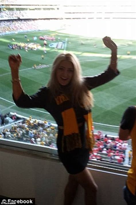 Swimsuit Model Heather McCartney Arrested For Stripping Naked At AFL Grand Final Has Surgery