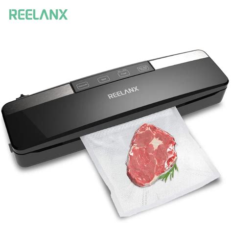 Reelanx seladora de alimentos automática v2 125w embaladora à vácuo