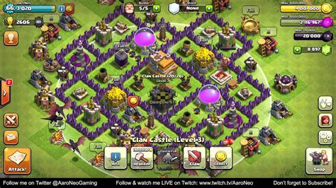 Town Hall Level 7 Th7 Base Maxed Out Completely Upgrade Strategy For Clash Of Clans Youtube