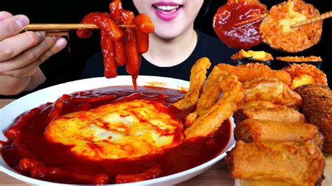 Asmr 신전떡볶이 전메뉴💥치즈떡볶이 신전김밥 잡채말이 치즈볼 치즈스틱 만두 오뎅튀김 흔한일상 먹방떡볶이 먹방