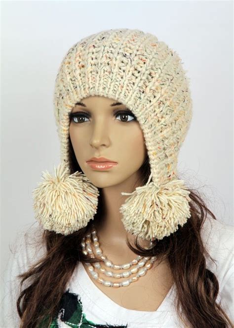 Slouchy Woman Handmade Knitted Hat Clothing Cap Crochet Adult Hat