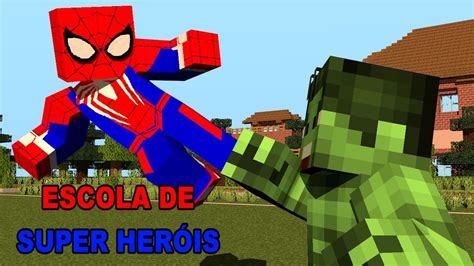 Minecraft Escola De Super Her Is Treinar O Meu Amigo Youtube