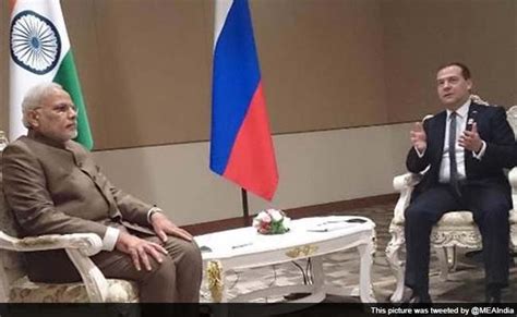 PM Modi Meets Russian Prime Minister Dmitry Medvedev