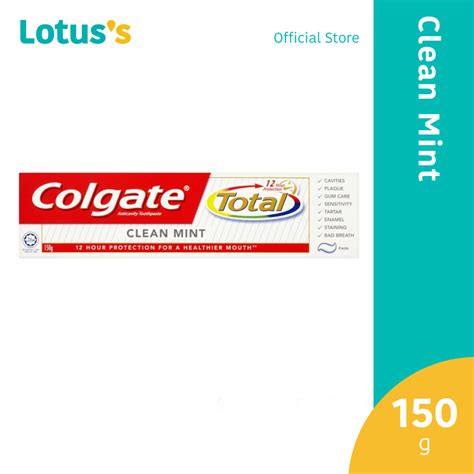 Colgate Toothpaste Total Clean Mint 150g Shopee Malaysia