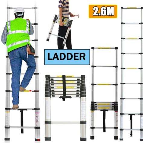 8 5Ft Portable Heavy Duty Multi Purpose Aluminium Telescopic Ladder