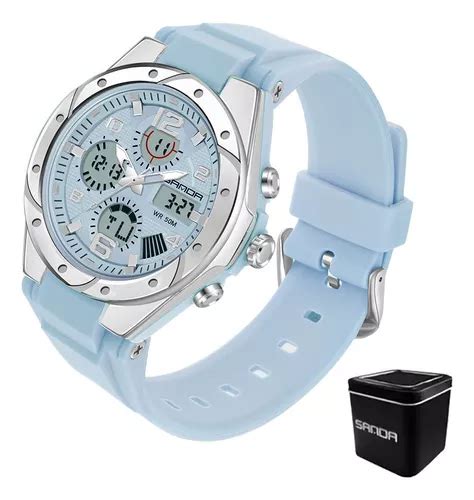 Reloj Digital Sanda 6062 Deportivo Impermeable De Dama Mujer MercadoLibre