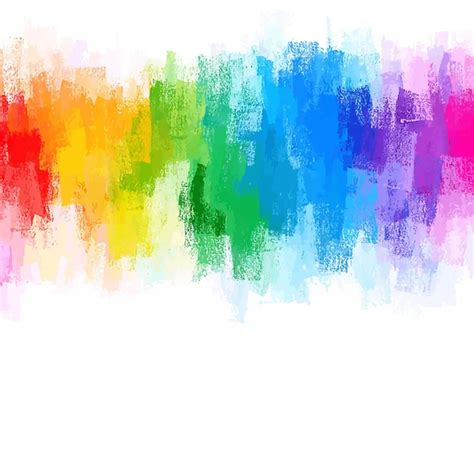 Rainbow Chalk Brush Strokes Background ⬇ Vector Image By © Shekaka Vector Stock 81418800