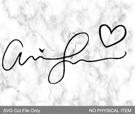 Ariana Grande Signature SVG - Etsy