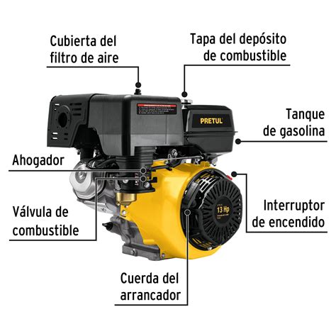 Ficha Tecnica Motor A Gasolina 13 HP Pretul