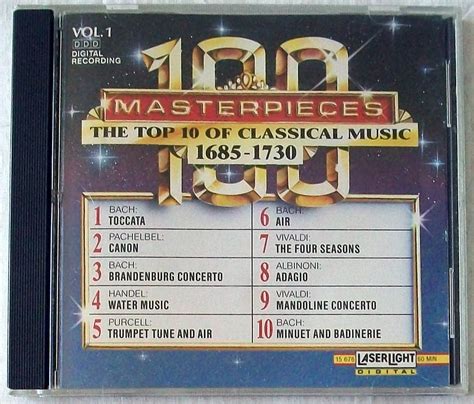 100 Masterpieces Top 10 Classical Music 1685 1730 Volume 1 Etsy