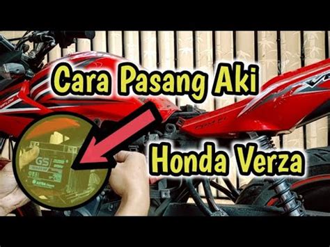 Cara Pasang Aki Motor Verza Youtube