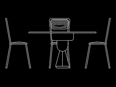 Bloque Autocad Comedor Circular Sillas Dwgautocad Hot Sex Picture