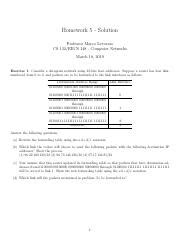 05 Sol Pdf Homework 5 Solution Professor Marco Levorato CS 132 EECS