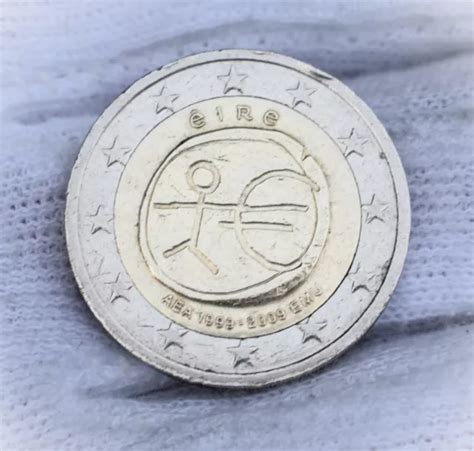 2 EURO GEDENKMÜNZE Irland Strichmännchen 2009 sammeln numismatik EUR