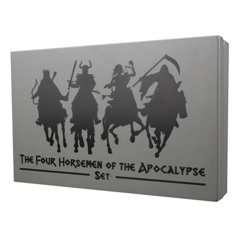 Four Horsemen Of Apocalypse Set 4 X 1 Oz Silver Coins 5 Barbados 2024