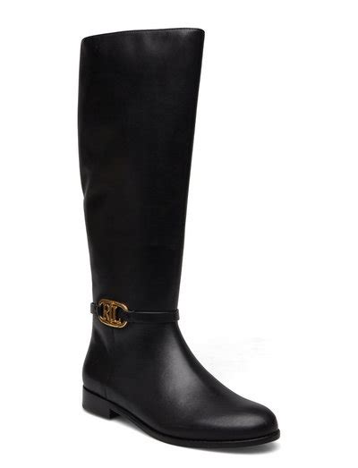 Lauren Ralph Lauren Bridgette Burnished Leather Tall Boot Boots